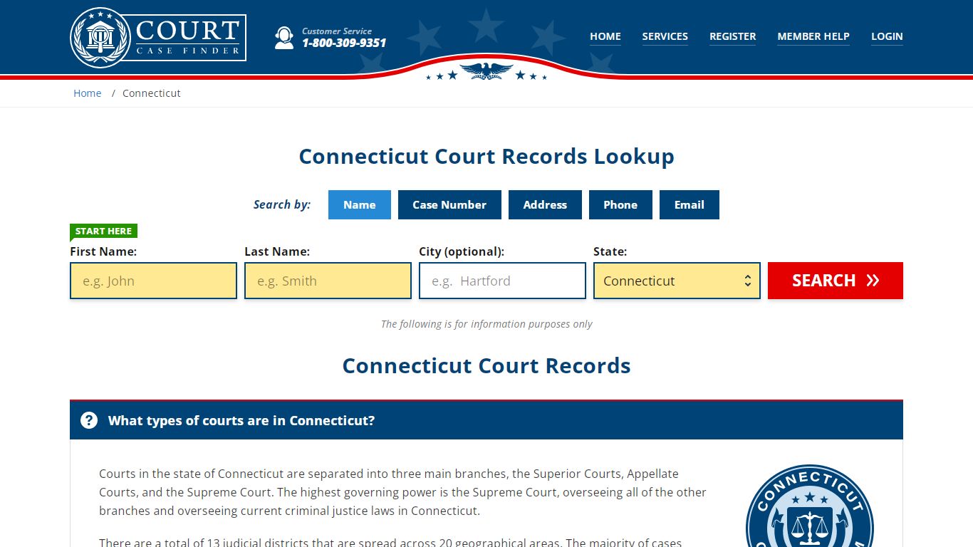 Connecticut Court Records Lookup - CT Court Case Search